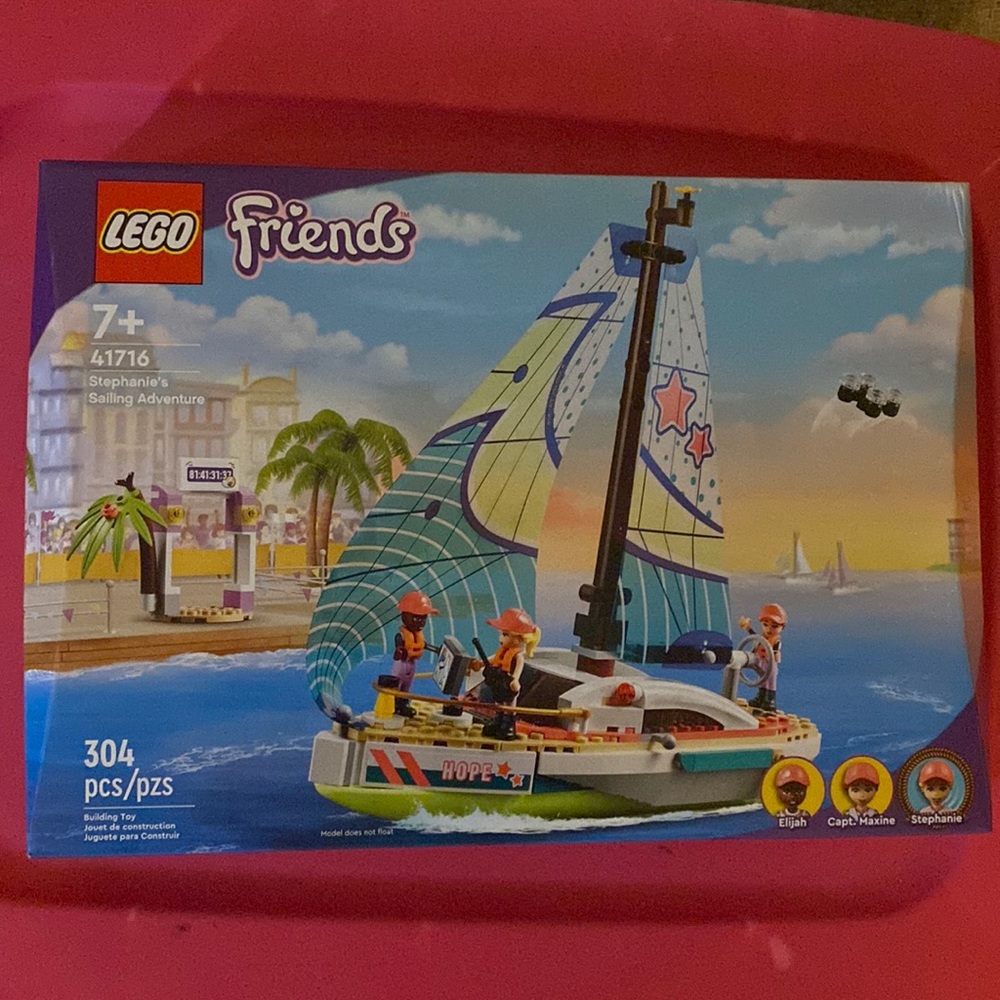 Lego friends rescue mission hope sail boat set. Brand new retired